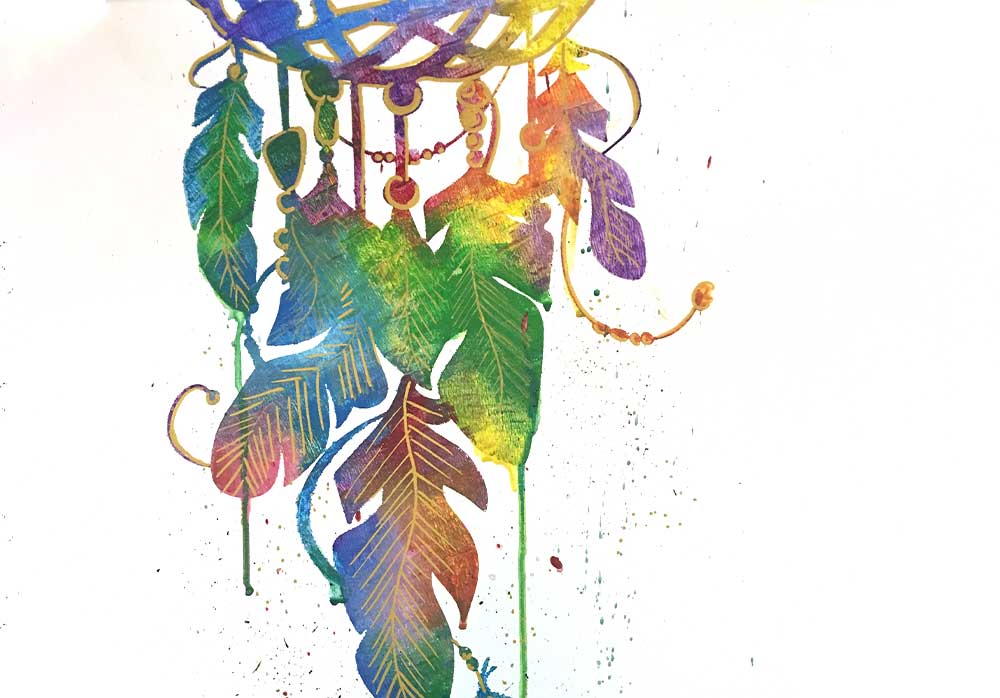 painted-dreamcatcher